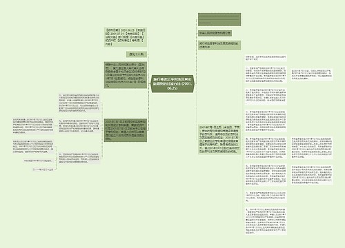 施行修改后专利法及其实施细则的过渡办法 (2001.06.25)