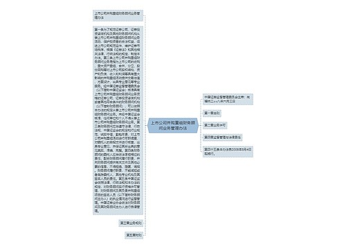 上市公司并购重组财务顾问业务管理办法