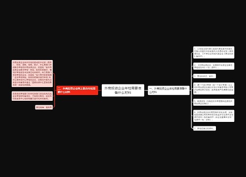 外商投资企业年检需要准备什么材料