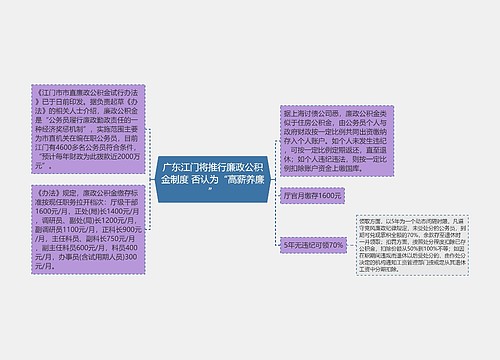 广东江门将推行廉政公积金制度 否认为“高薪养廉”