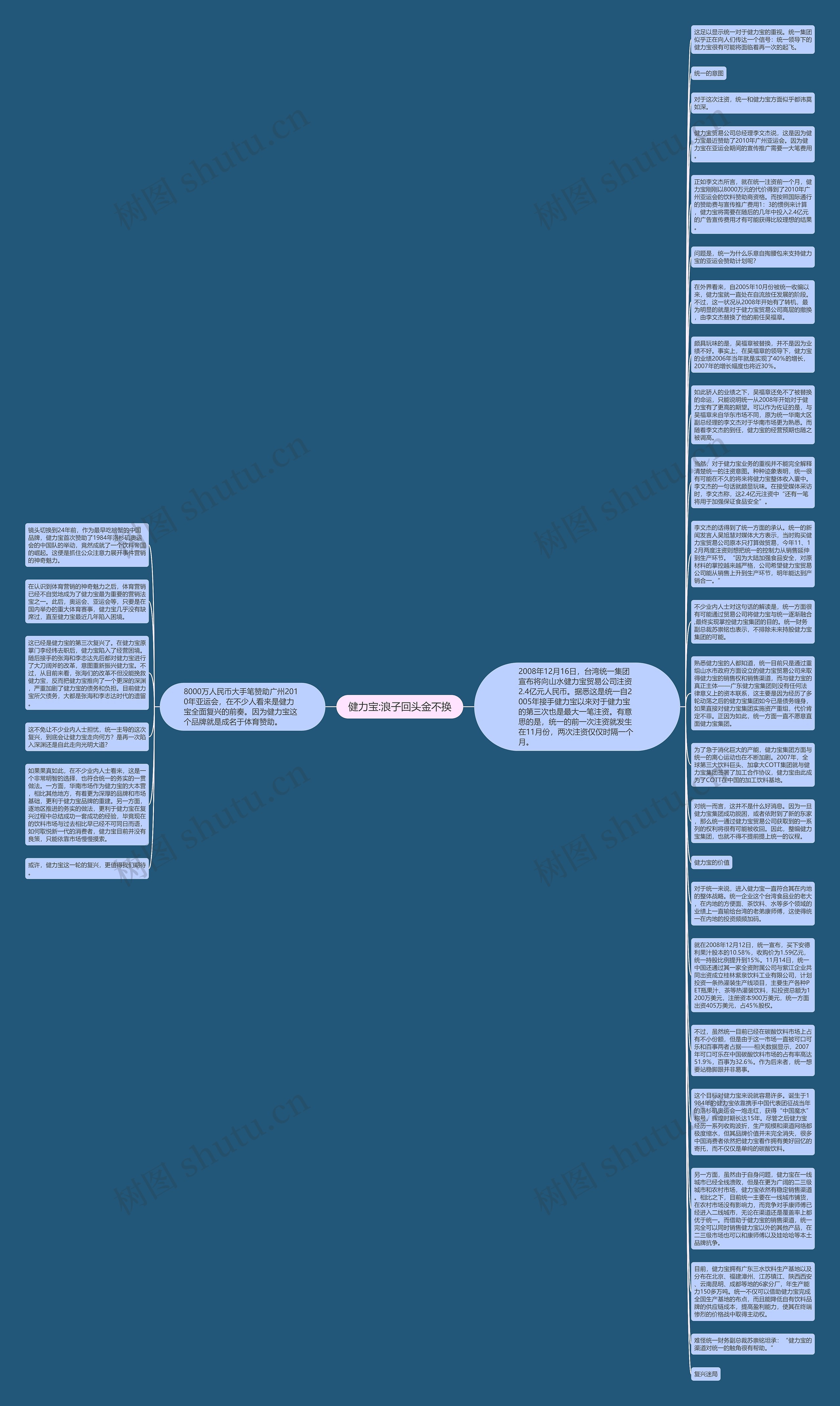 健力宝:浪子回头金不换思维导图