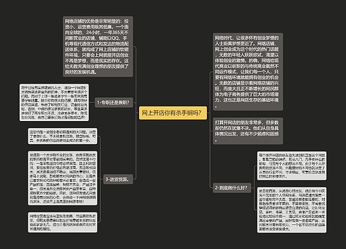 网上开店你有杀手锏吗？