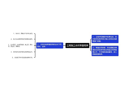 工程施工合同审查程序