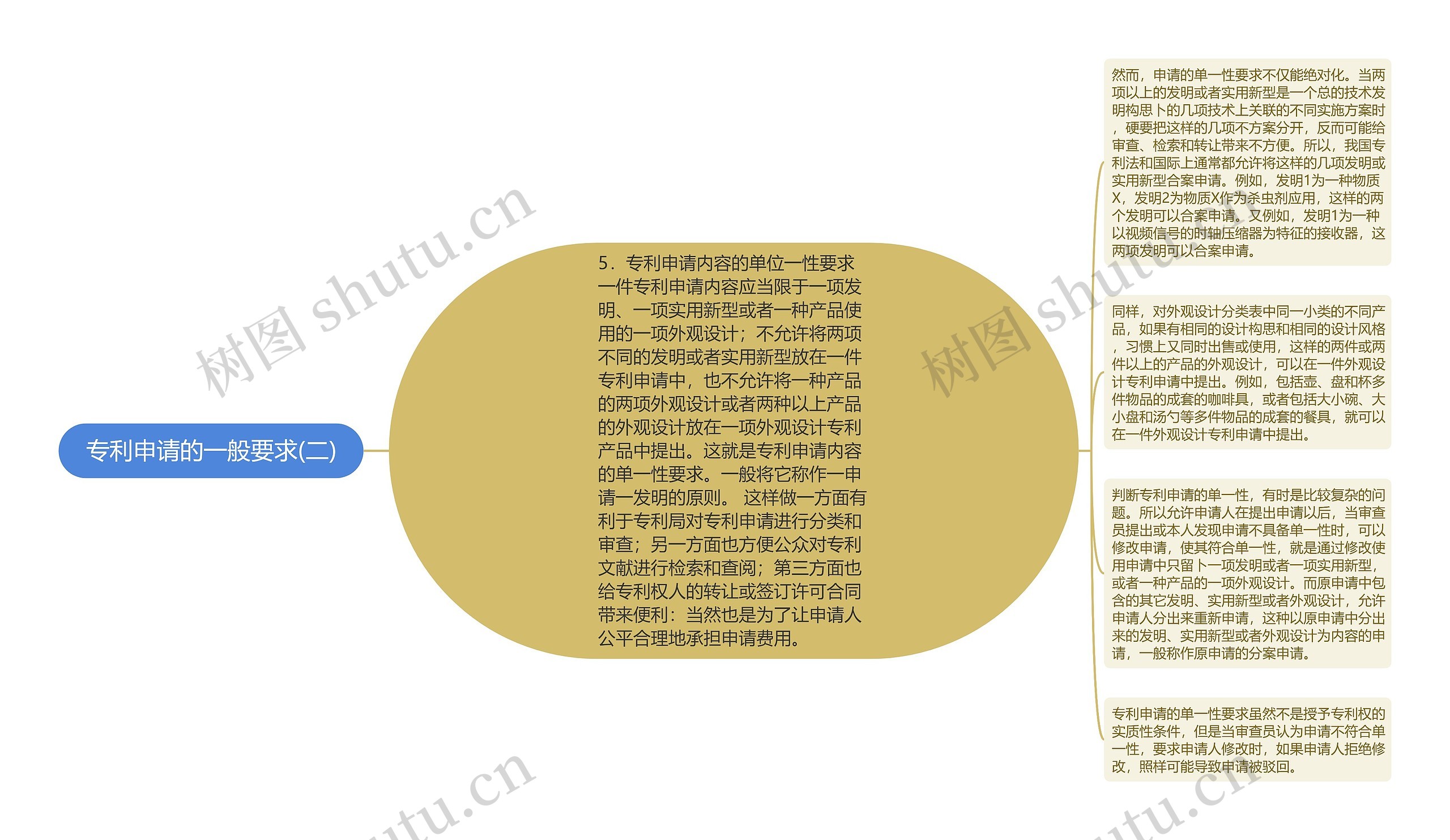 专利申请的一般要求(二)思维导图