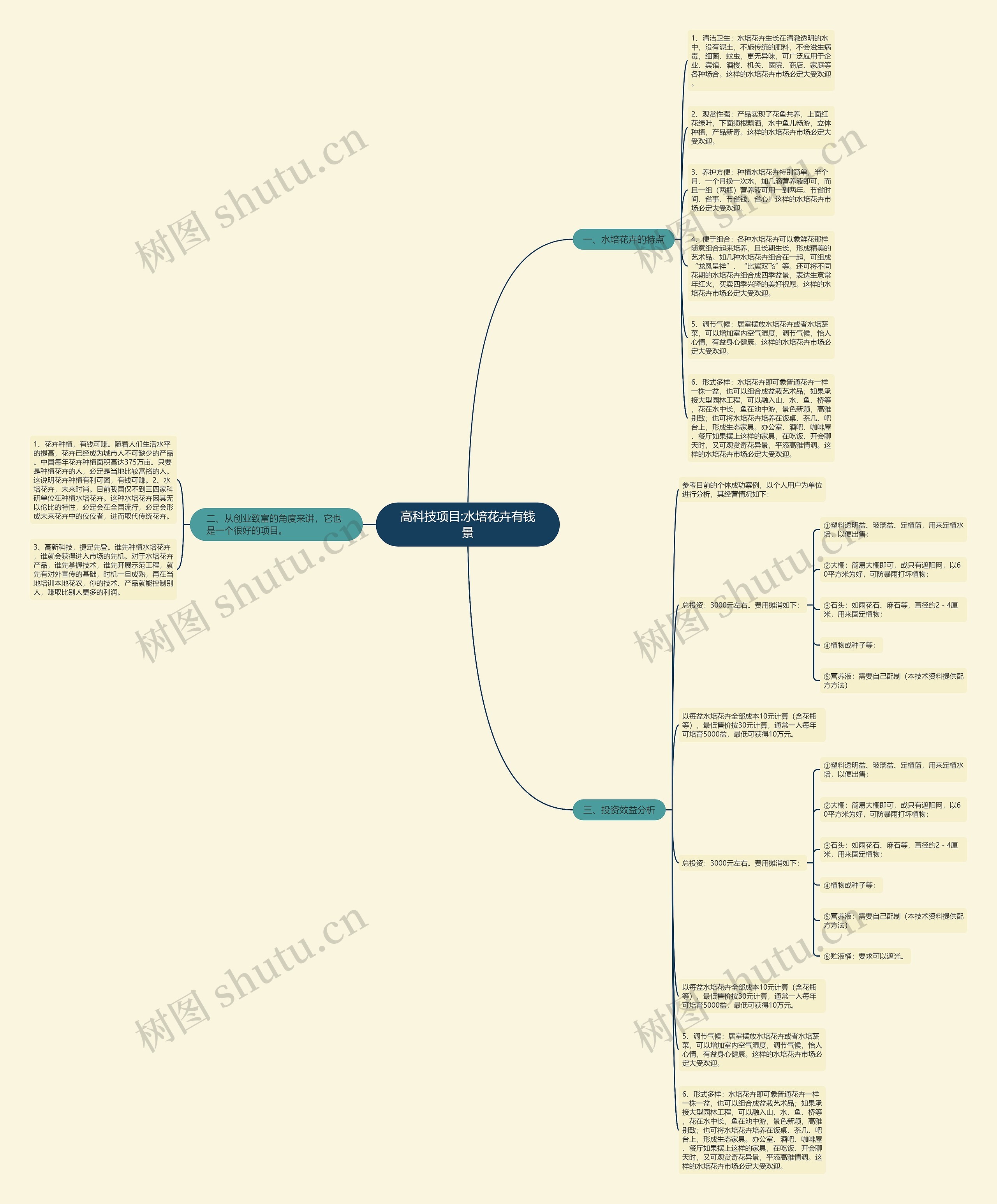 高科技项目:水培花卉有钱景 高科技项目:水培花卉有钱景