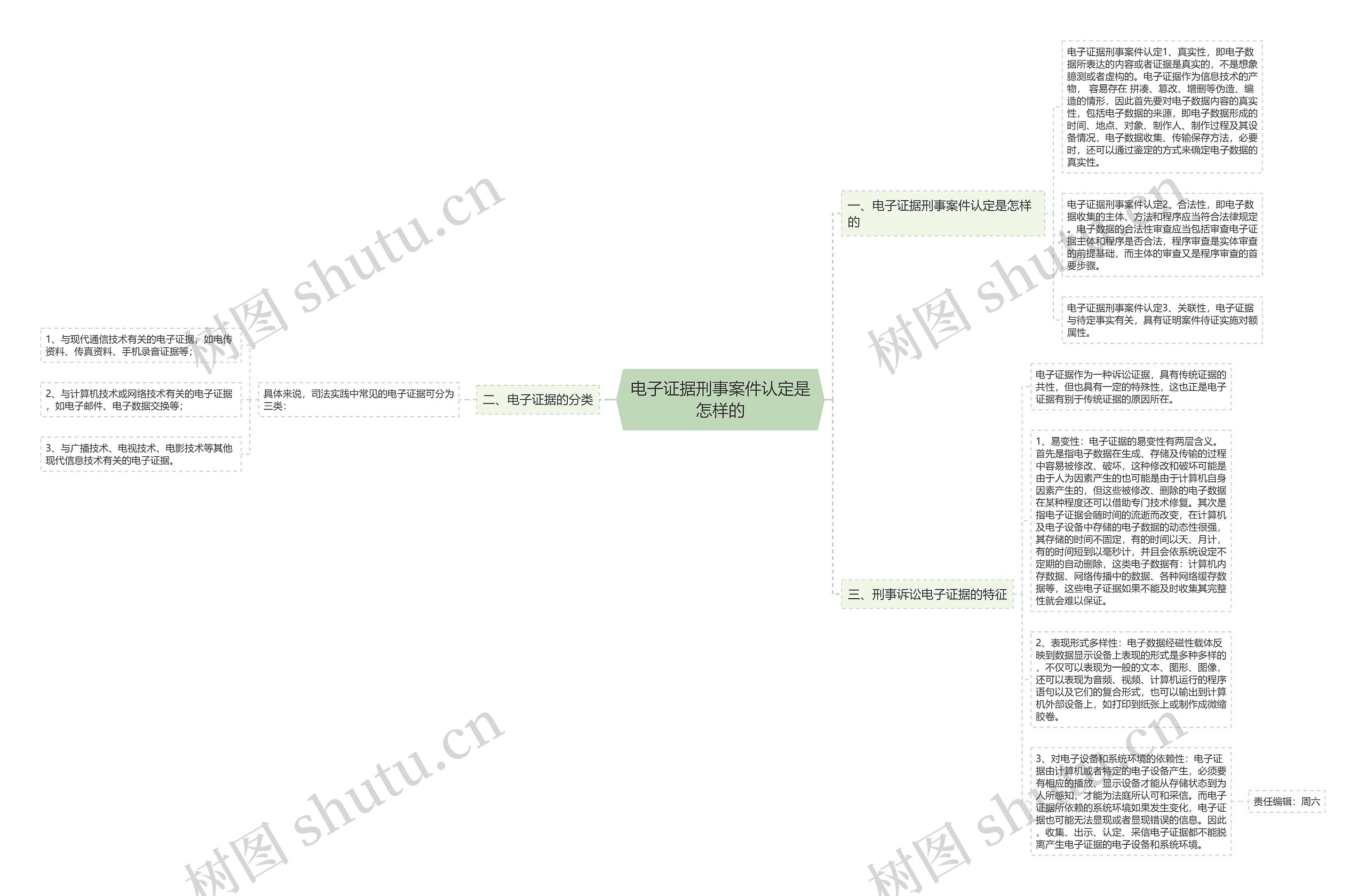 电子证据刑事案件认定是怎样的思维导图