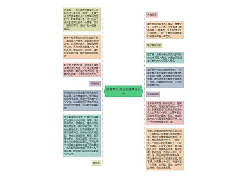 把握商机 自己创造赚钱机会