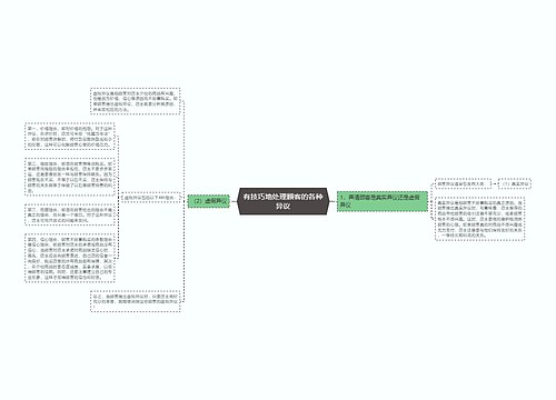 有技巧地处理顾客的各种异议