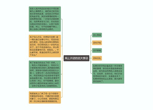 网上开店的四大禁忌