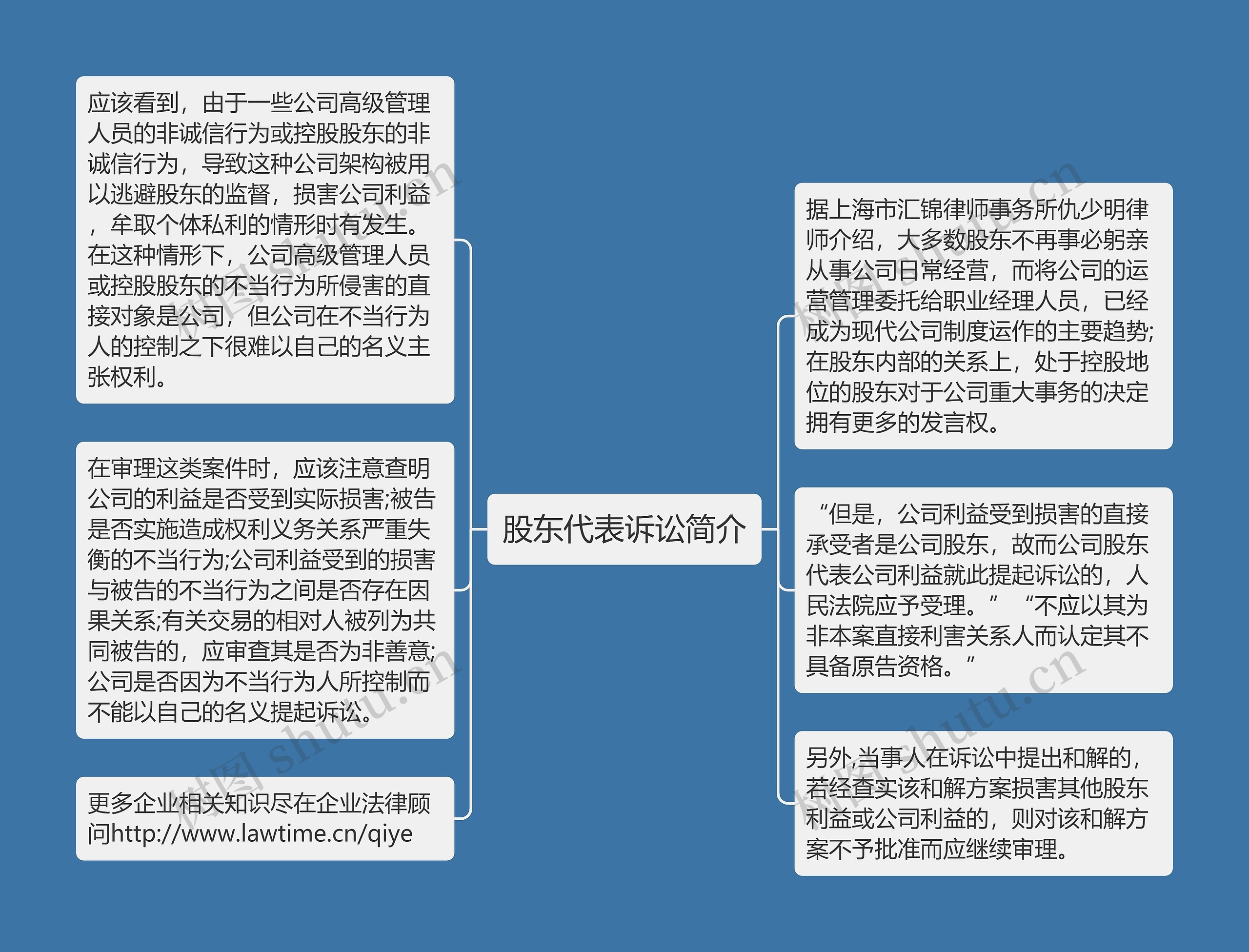 股东代表诉讼简介思维导图