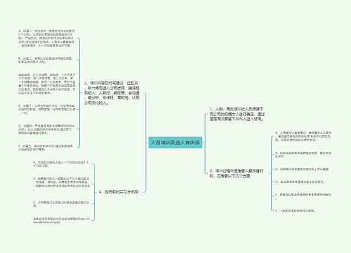 人员培训及选人有诀窍