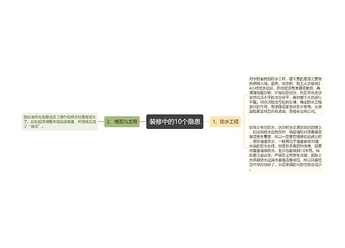 装修中的10个隐患