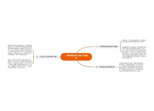 一楼带院的房子院子归属权