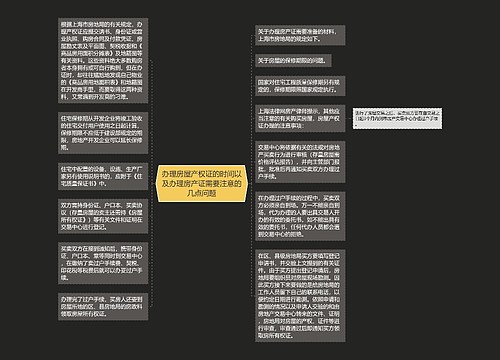 办理房屋产权证的时间以及办理房产证需要注意的几点问题