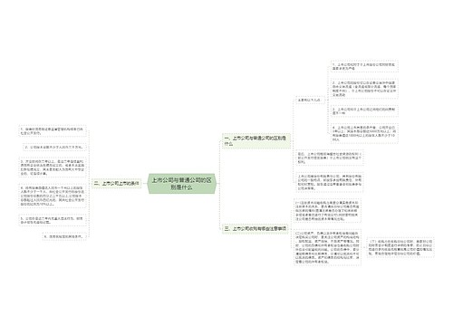 上市公司与普通公司的区别是什么