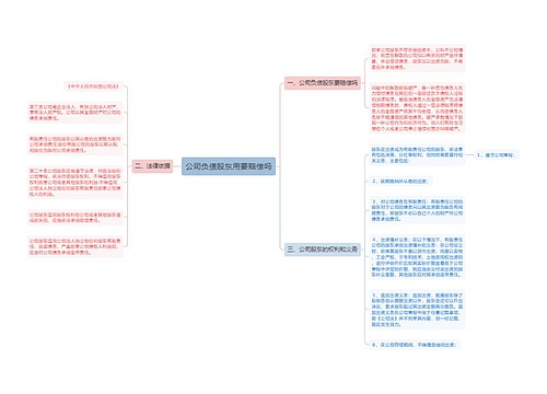 公司负债股东用要赔偿吗