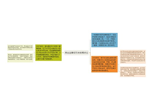 房主逃窜后引发按揭诉讼