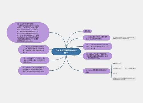 合伙企业清算报告的格式样本