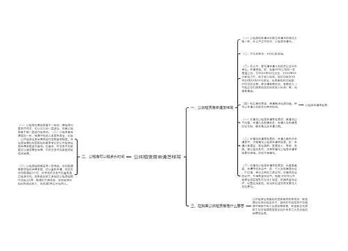 公共租赁房申请怎样写