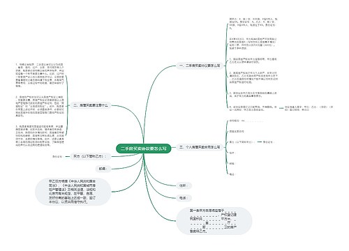 二手房买卖协议要怎么写