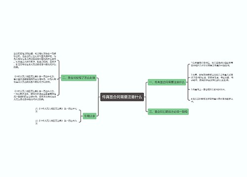 传真签合同需要注意什么