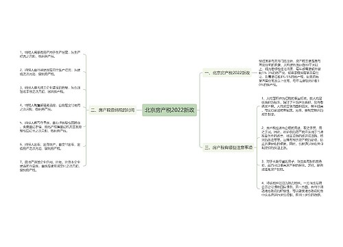 北京房产税2022新政