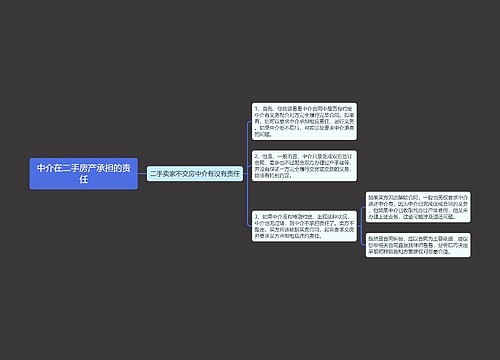 中介在二手房产承担的责任