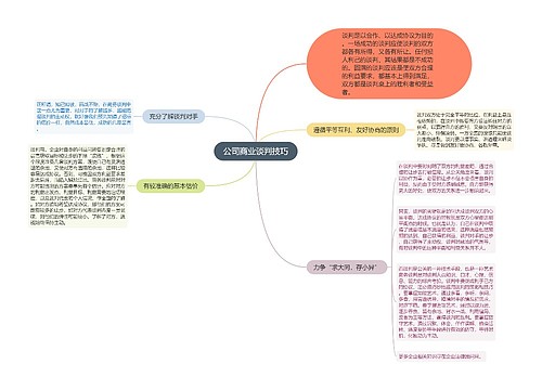 公司商业谈判技巧