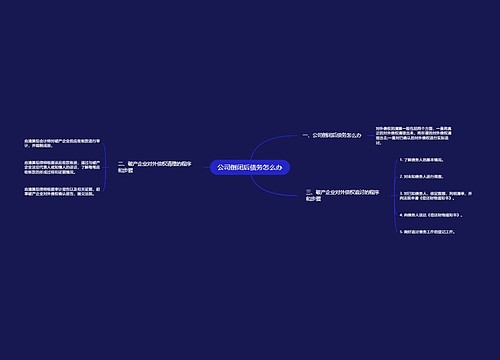 公司倒闭后债务怎么办