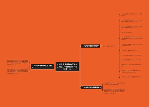 北京公积金提取办理条件，北京公积金租房多久可以提一次