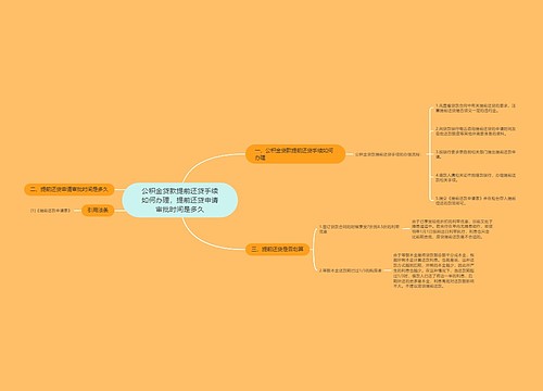 公积金贷款提前还贷手续如何办理，提前还贷申请审批时间是多久