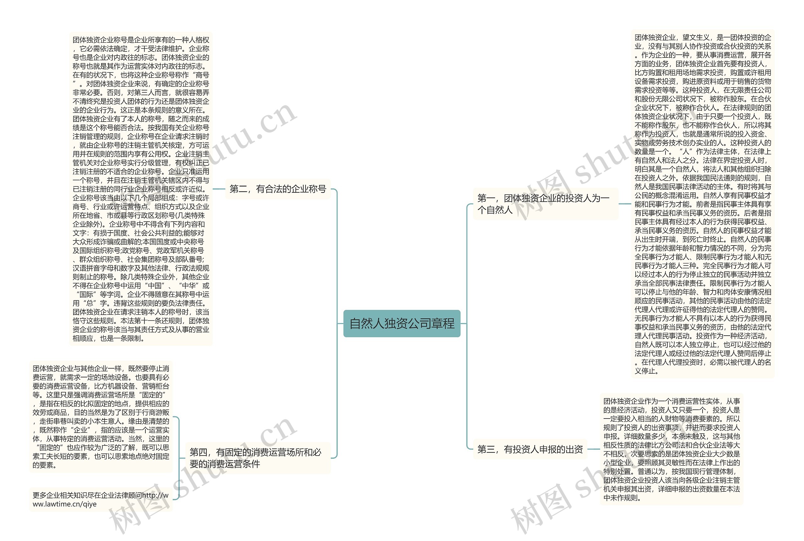 自然人独资公司章程