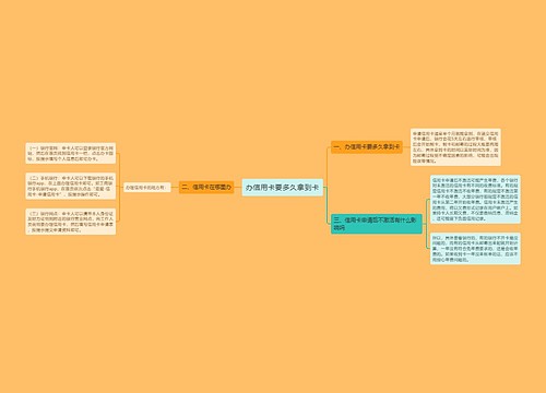 办信用卡要多久拿到卡