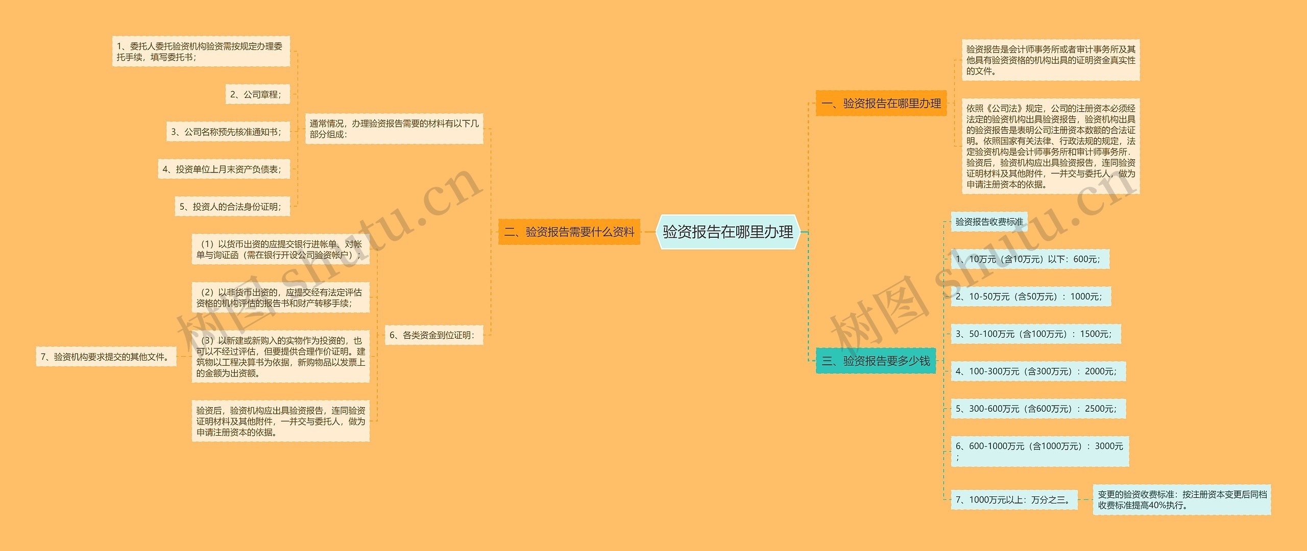 验资报告在哪里办理思维导图