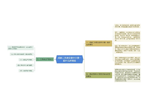 成都二手房交易中介费一般什么时候给