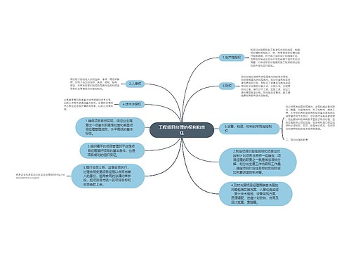 工程项目经理的权利和责任