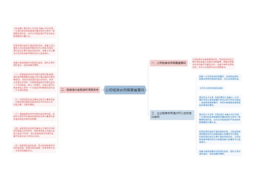 公司租房合同需要盖章吗