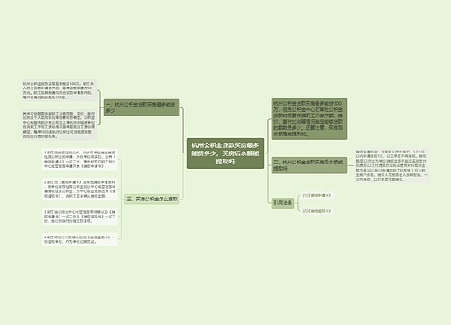 杭州公积金贷款买房最多能贷多少，买房后余额能提取吗