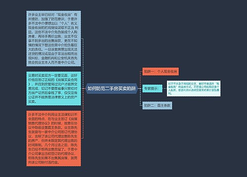 如何防范二手房买卖陷阱