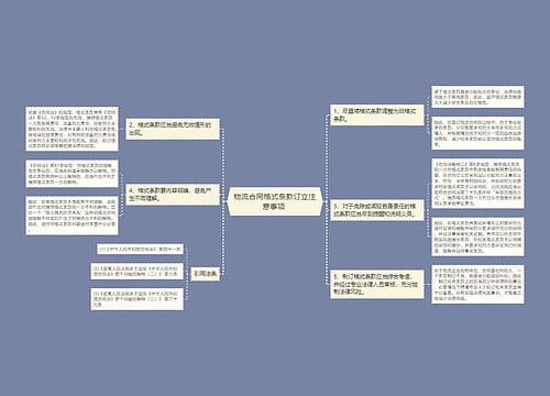 物流合同格式条款订立注意事项 