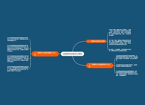 注册资本的钱可以用吗