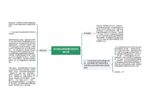 深圳商品房质量纠纷的法律对策