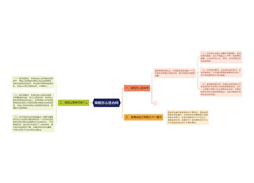 续租怎么签合同