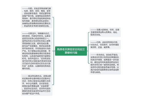 购房者买房签定合同应注意哪些问题