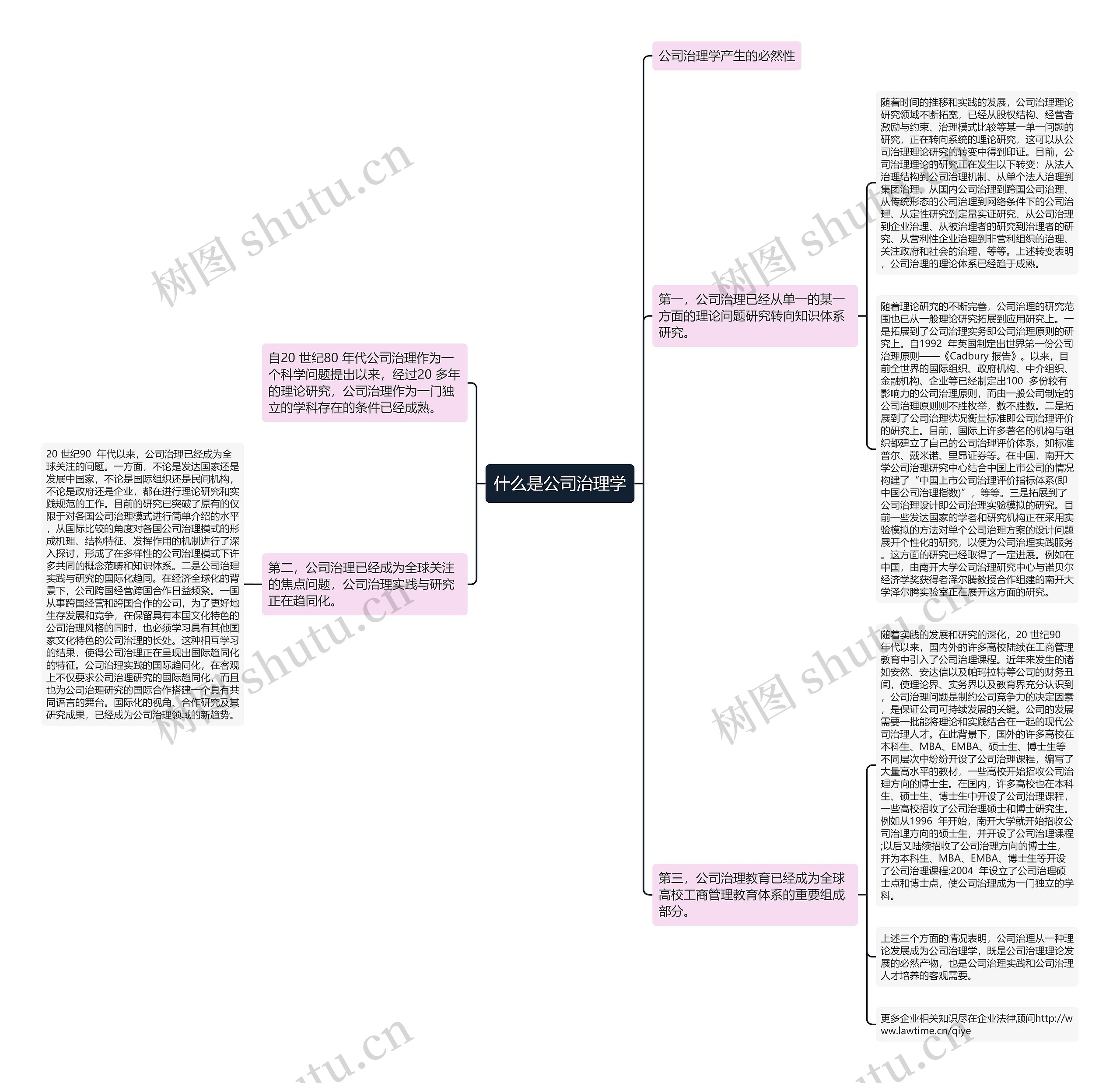 什么是公司治理学思维导图