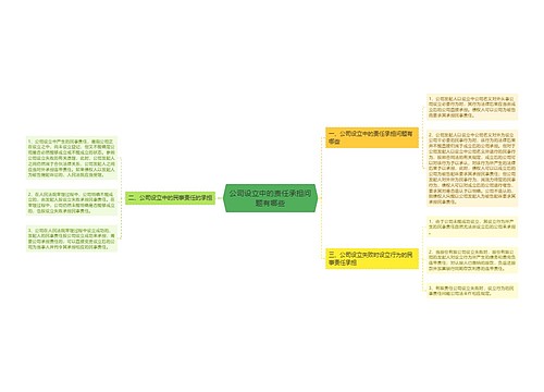 公司设立中的责任承担问题有哪些