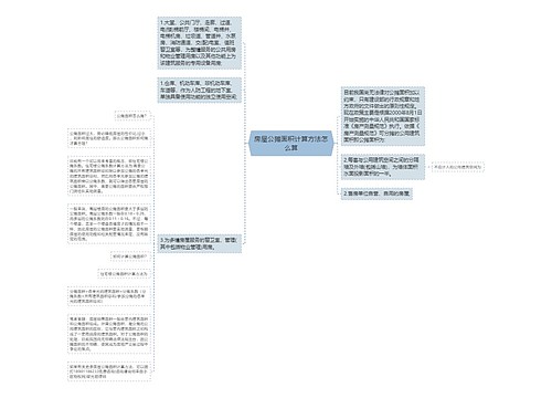 房屋公摊面积计算方法怎么算