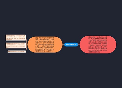 商业谈判要求