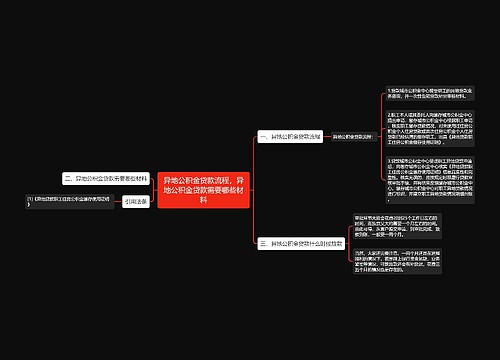 异地公积金贷款流程，异地公积金贷款需要哪些材料