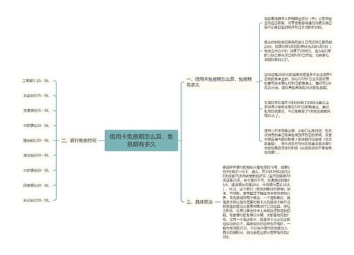 信用卡免息期怎么算，免息期有多久